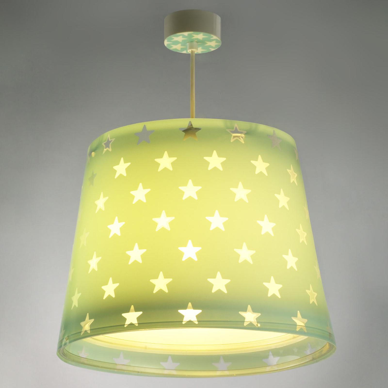 Med lyseffekt - Stjerne-hængelampe til børneværelset