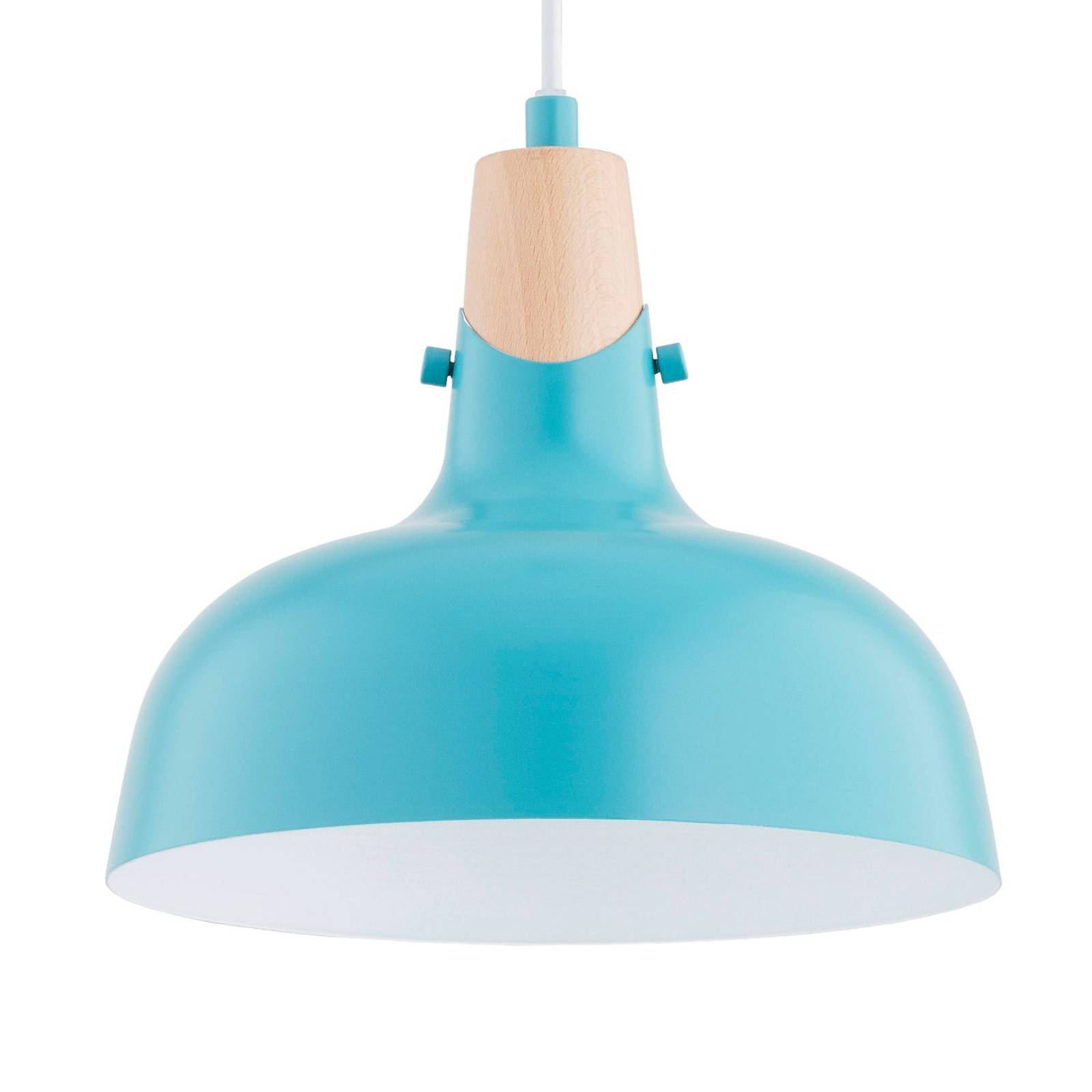 Hängeleuchte Solo Gem, hellblau, Ø 23 cm, Metall