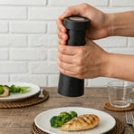 Lucande LED pepper shaker Pepper, dark grey, rechargeable battery, IP44