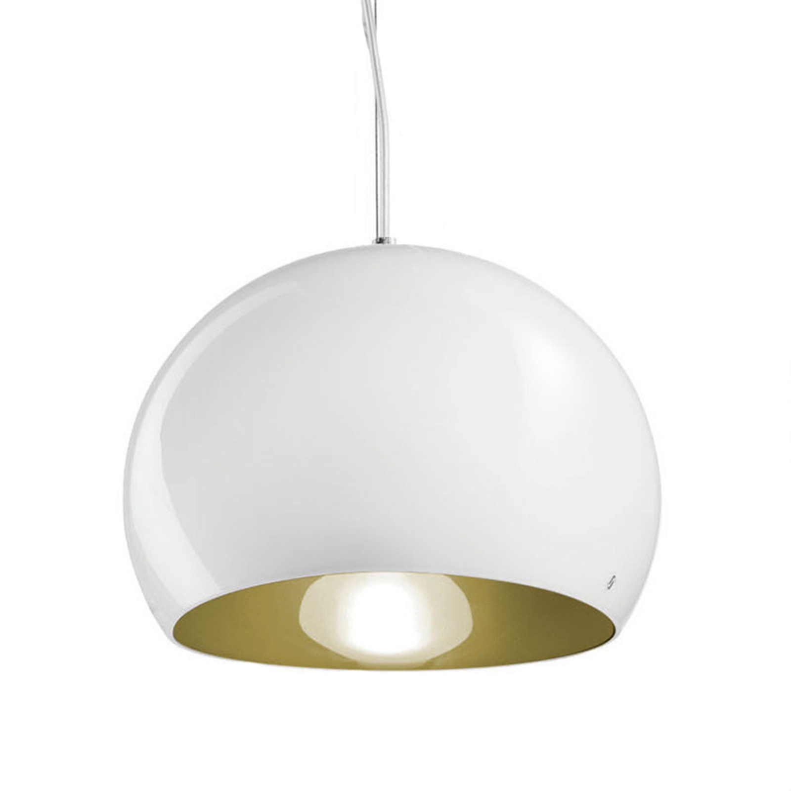 Lampa wisząca Surface Ø 27 cm, E27 biała/zielona