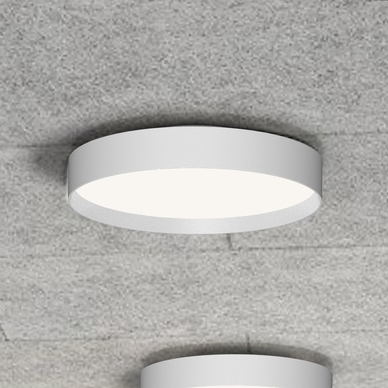 LOOM DESIGN Lucia LED plafondlamp Ø45cm wit