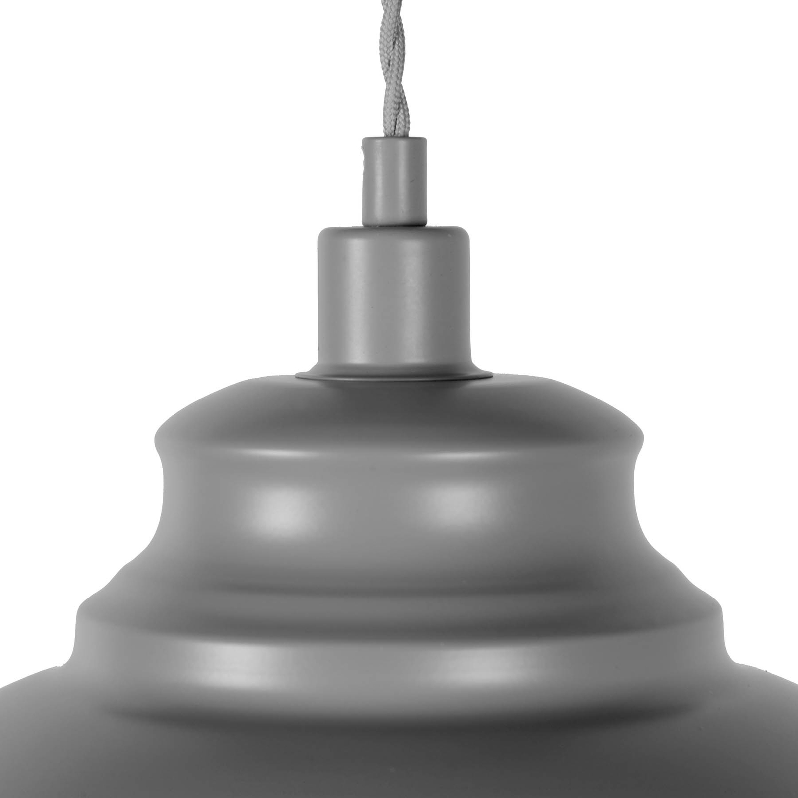 Isla metal pendant light in grey