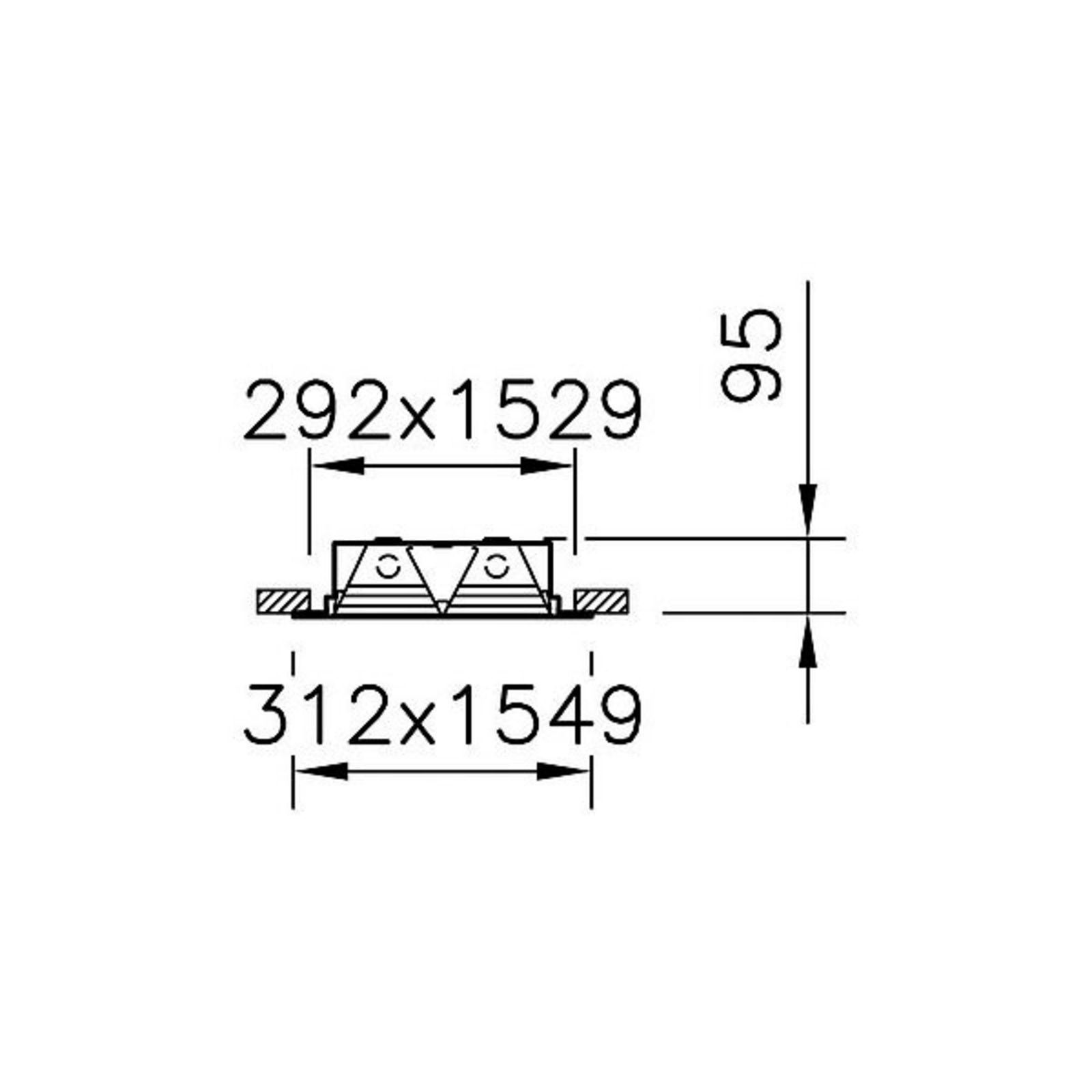 Regent Lighting Gym 2 LED-Halleneinbauleuchte