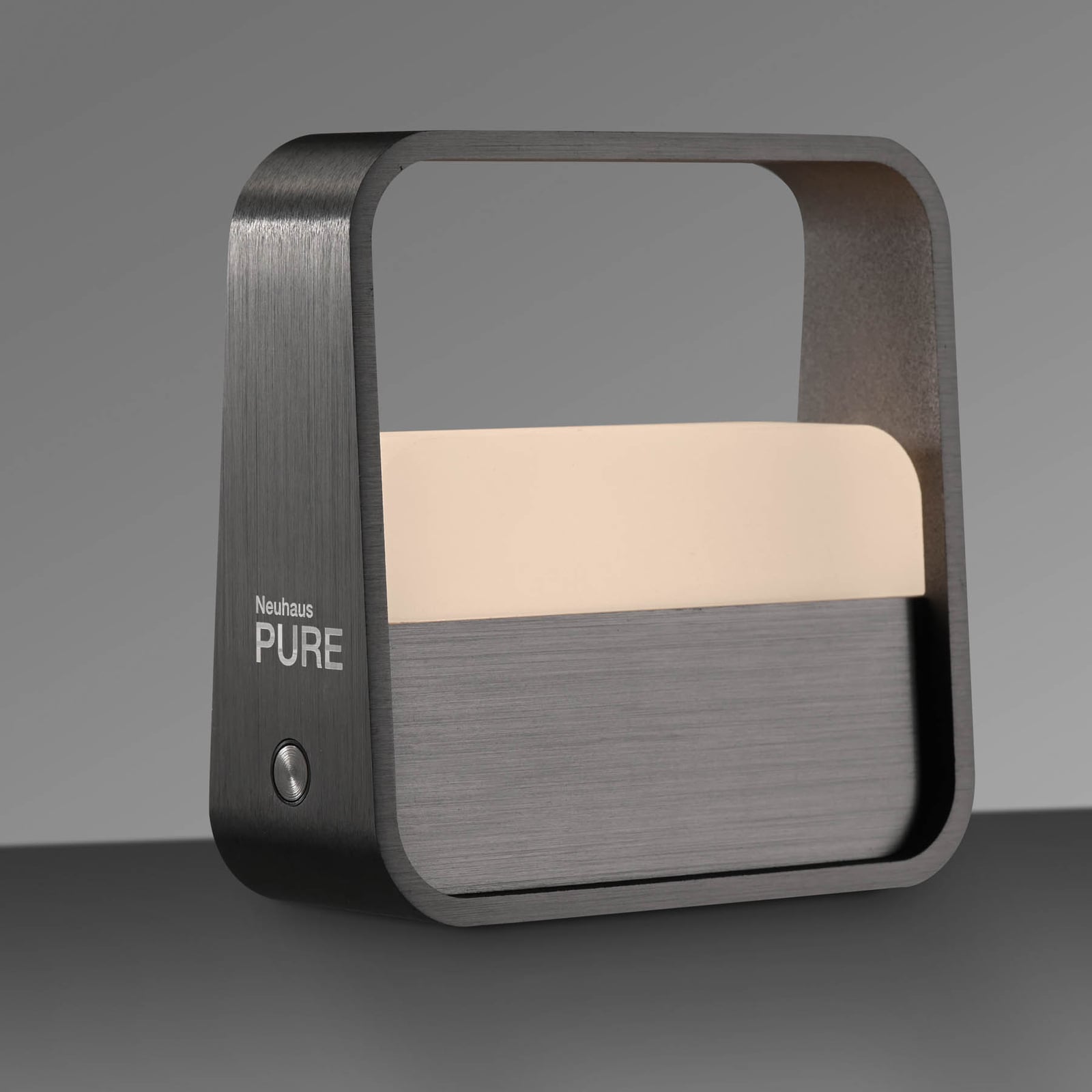 Lampe à poser LED rechargeable Go, grise, en aluminium - PURE Lampe à poser LED rechargeable Go, grise, en aluminium - PURE