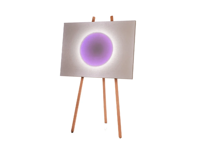 Ingo Maurer - Moodmoon Framed Gulvlampe RGBW White/Wood
