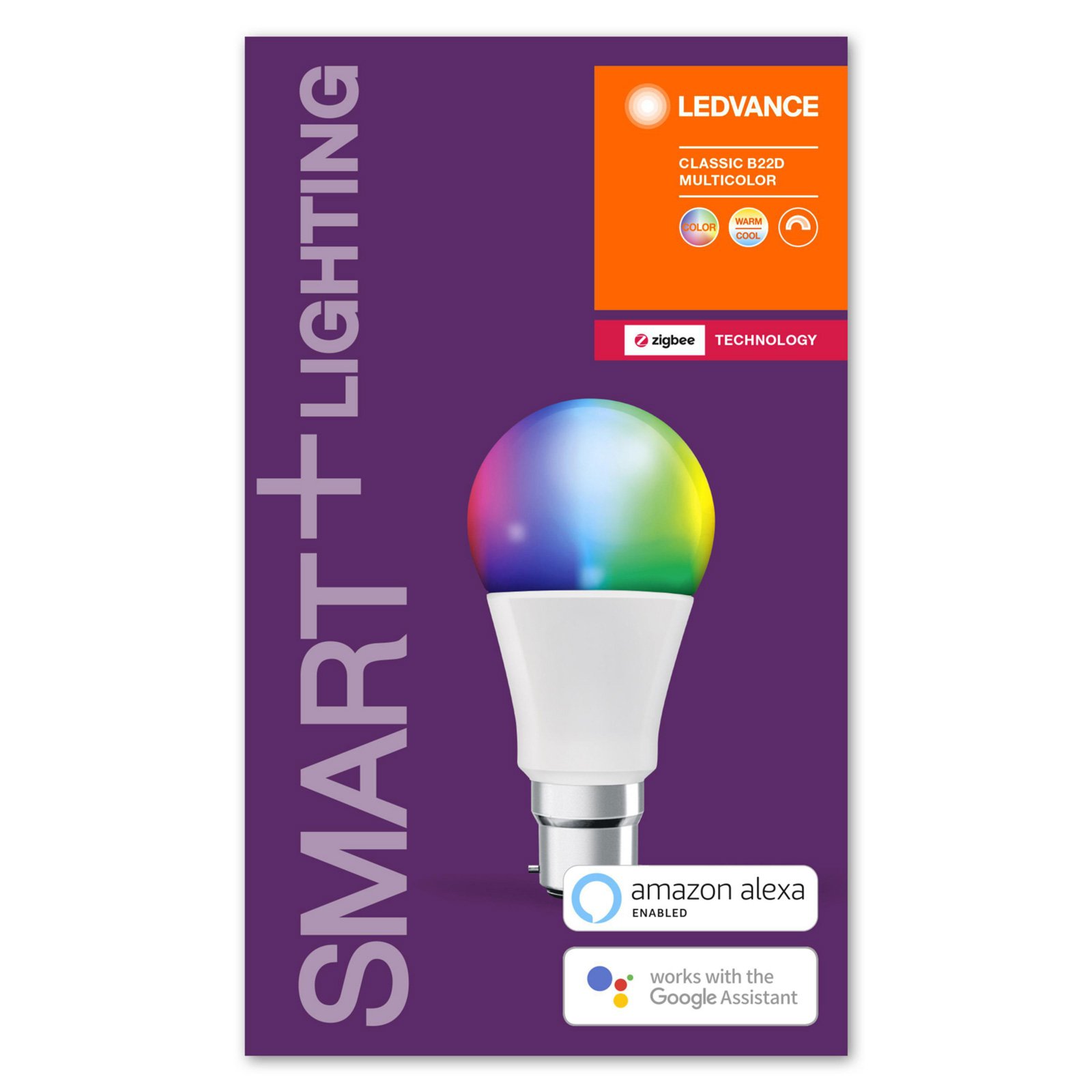 LEDVANCE SMART+ ZigBee B22d 10 W RGB 2000–6500 K
