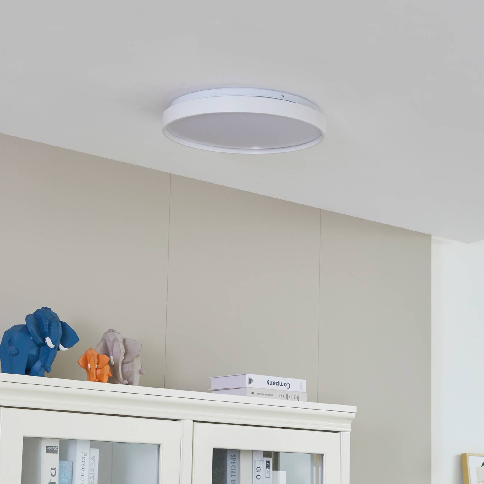 Lindby Smart LED-taklampe Mirren hvit CCT Tuya