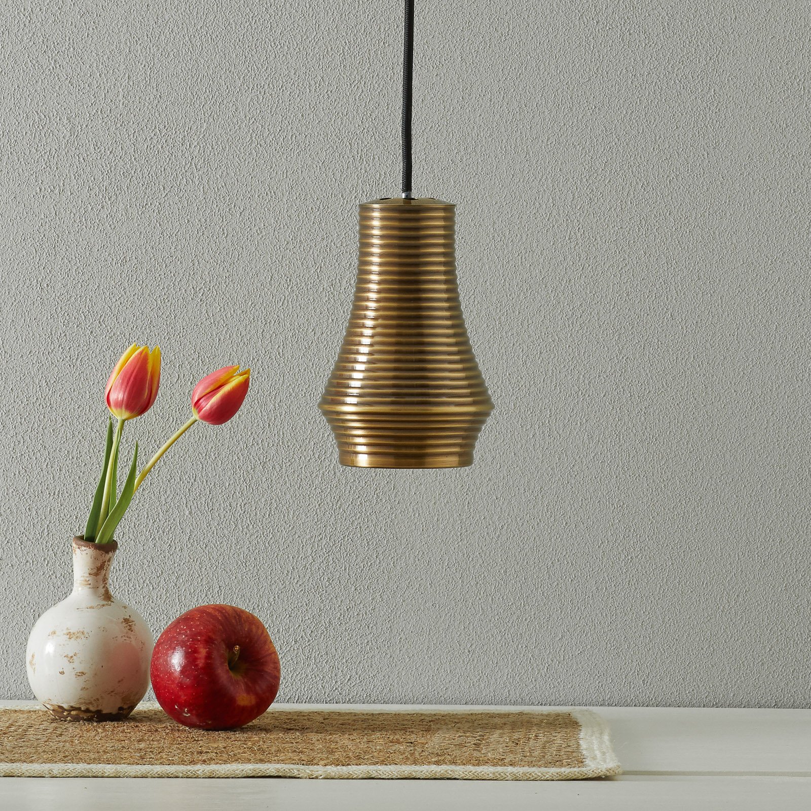 Bover Tibeta 01 - LED hanging light, antique brass