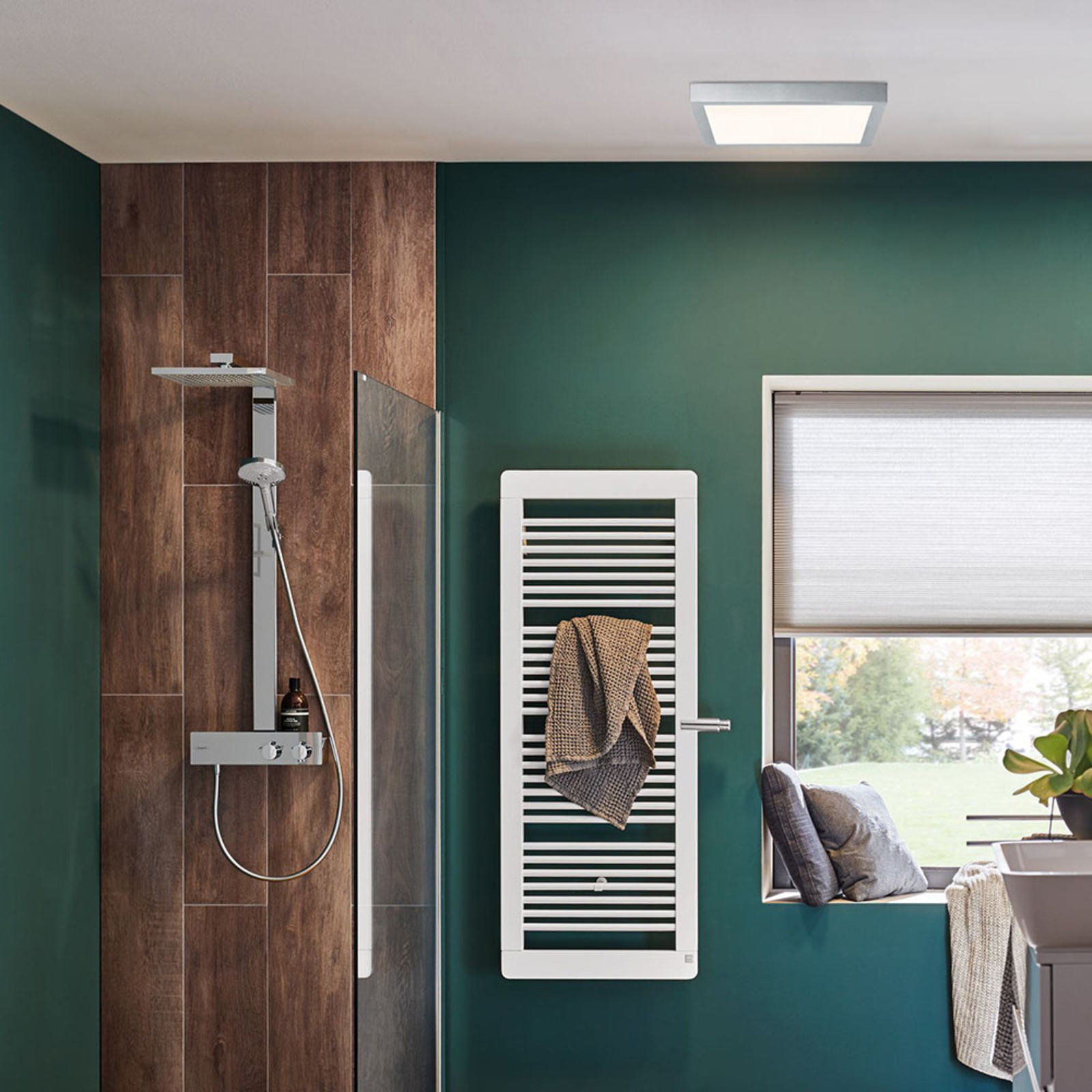 Paulmann Lunar LED-Panel, eckig, chrom matt