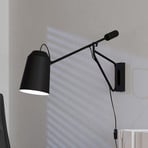 Wandlamp Loreto 1 met lange arm en stekker