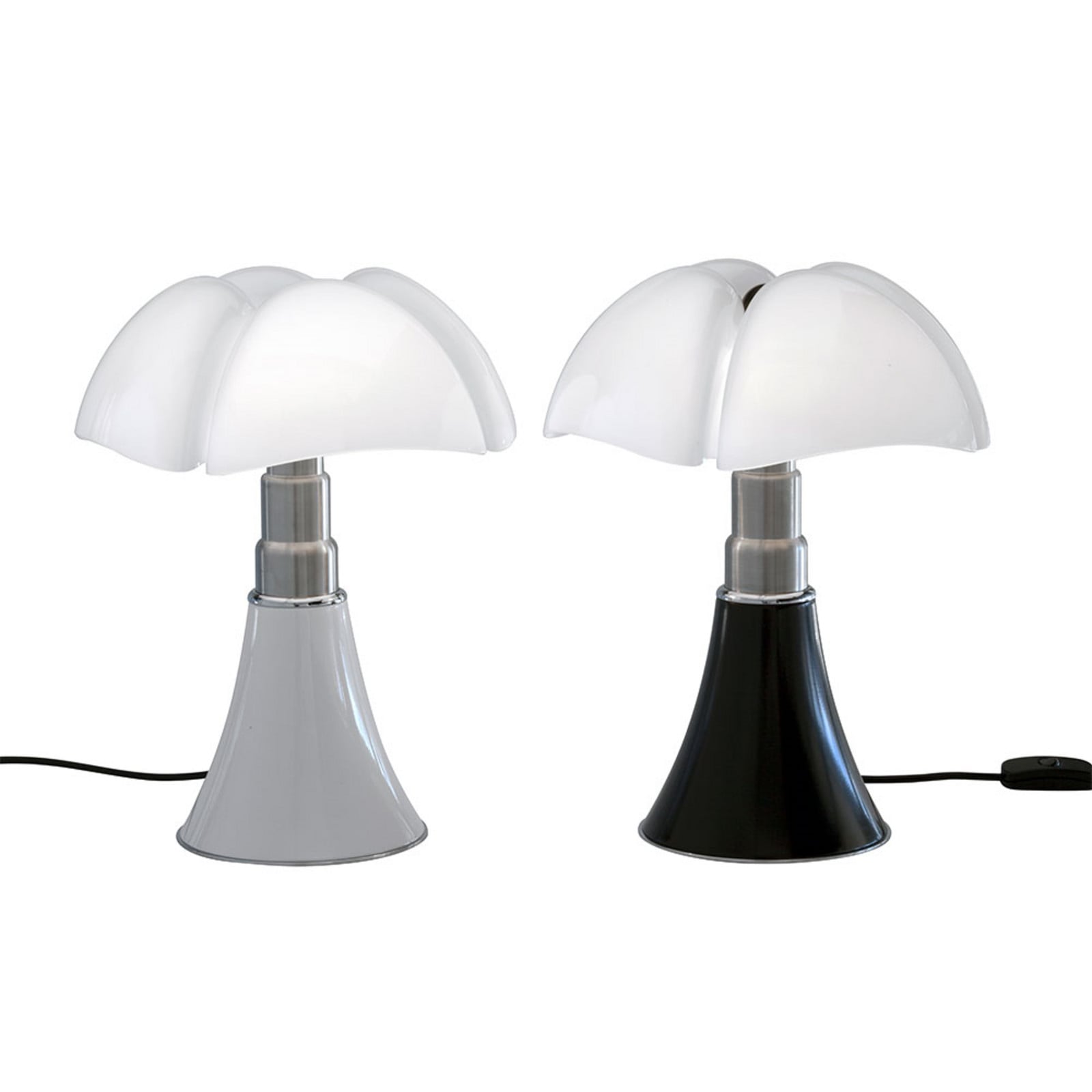Minipipistrello LED-bordlampe, hvid, dæmpbar Martinelli Luce - Stue - Metal