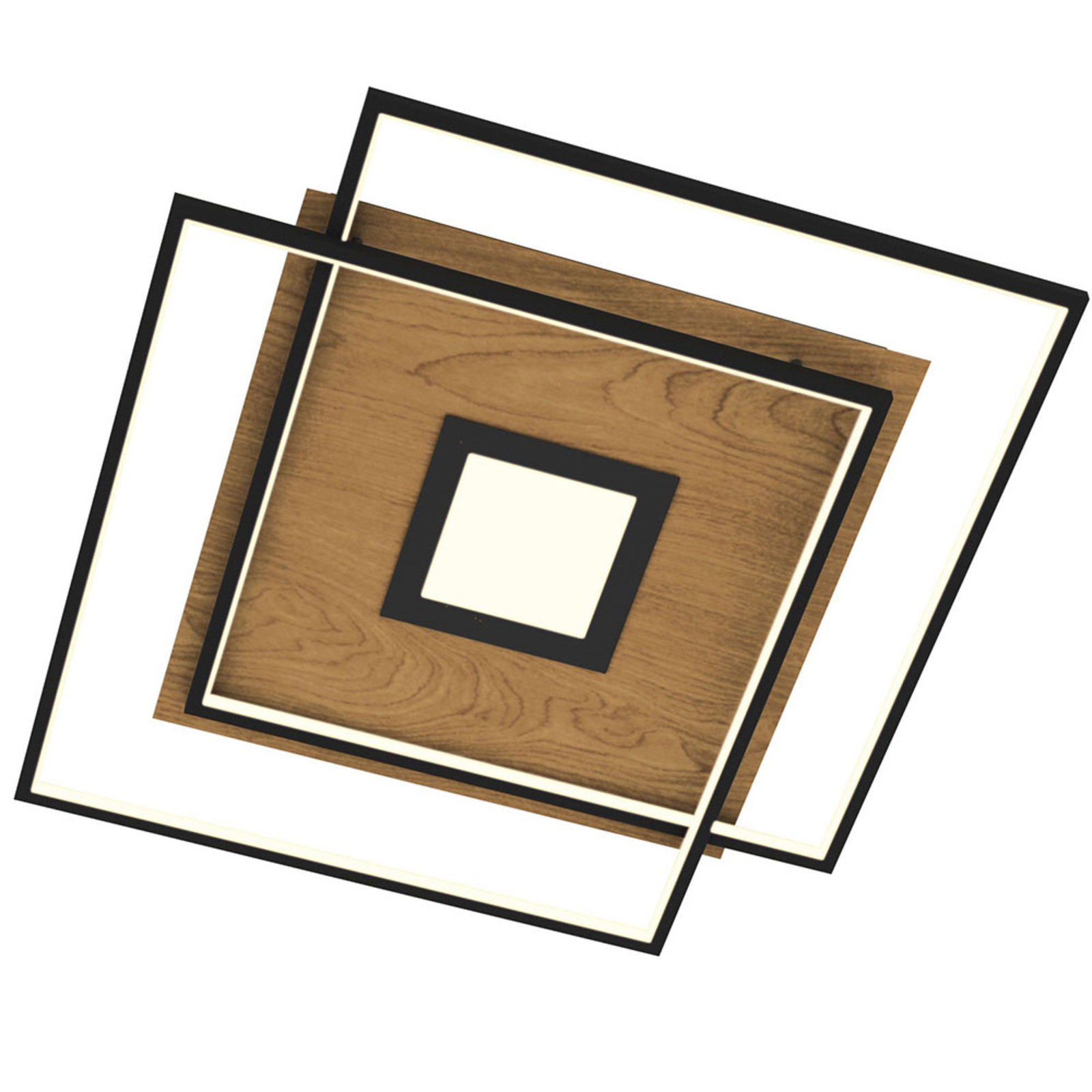 Paul Neuhaus Q-AMIRA stropné LED drevený dekór