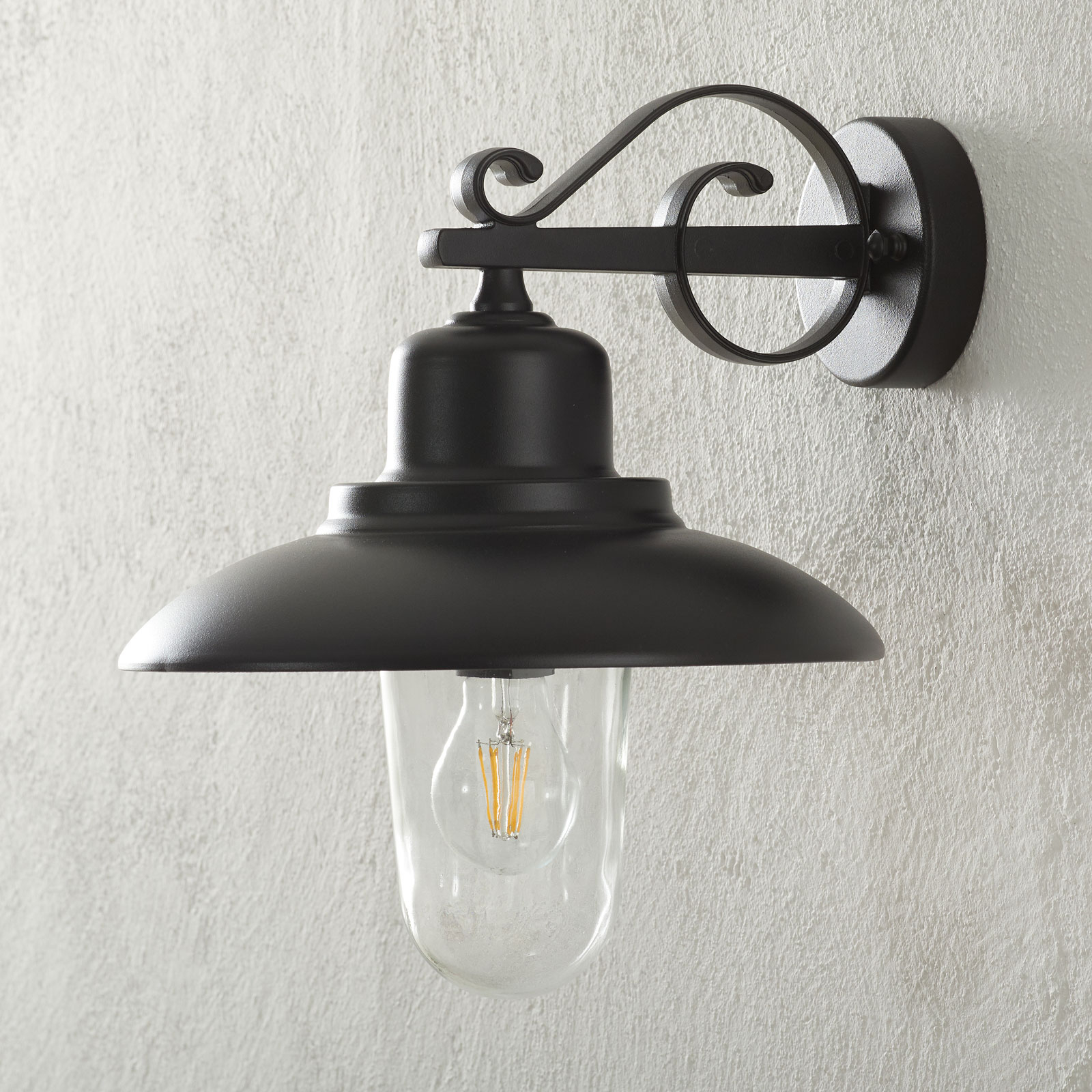 4101 outdoor wall light, black
