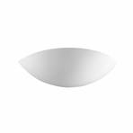 KOLARZ Bisquitte wall light, white, width 35 cm, plaster