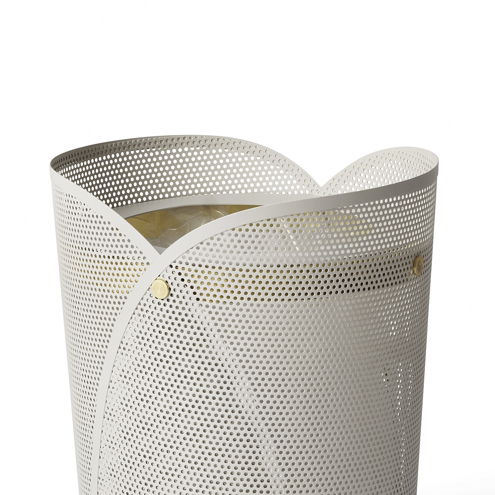 Papelera Oya, gris claro, 35 cm de altura, 20 litros, acero - GEJST