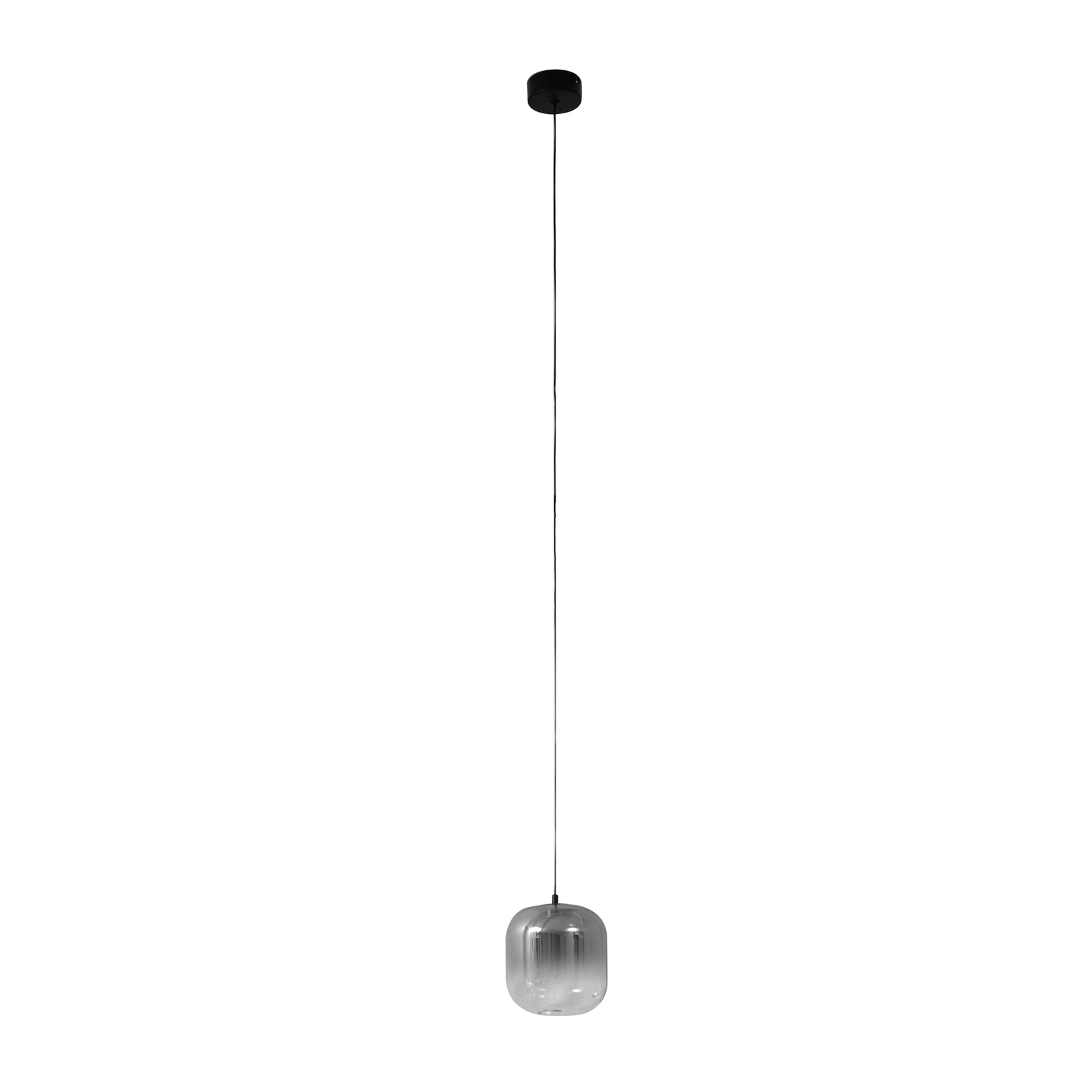 Lucande LED-Hängeleuchte Avelina, Ø 14cm , rauchgrau, 1-flg.