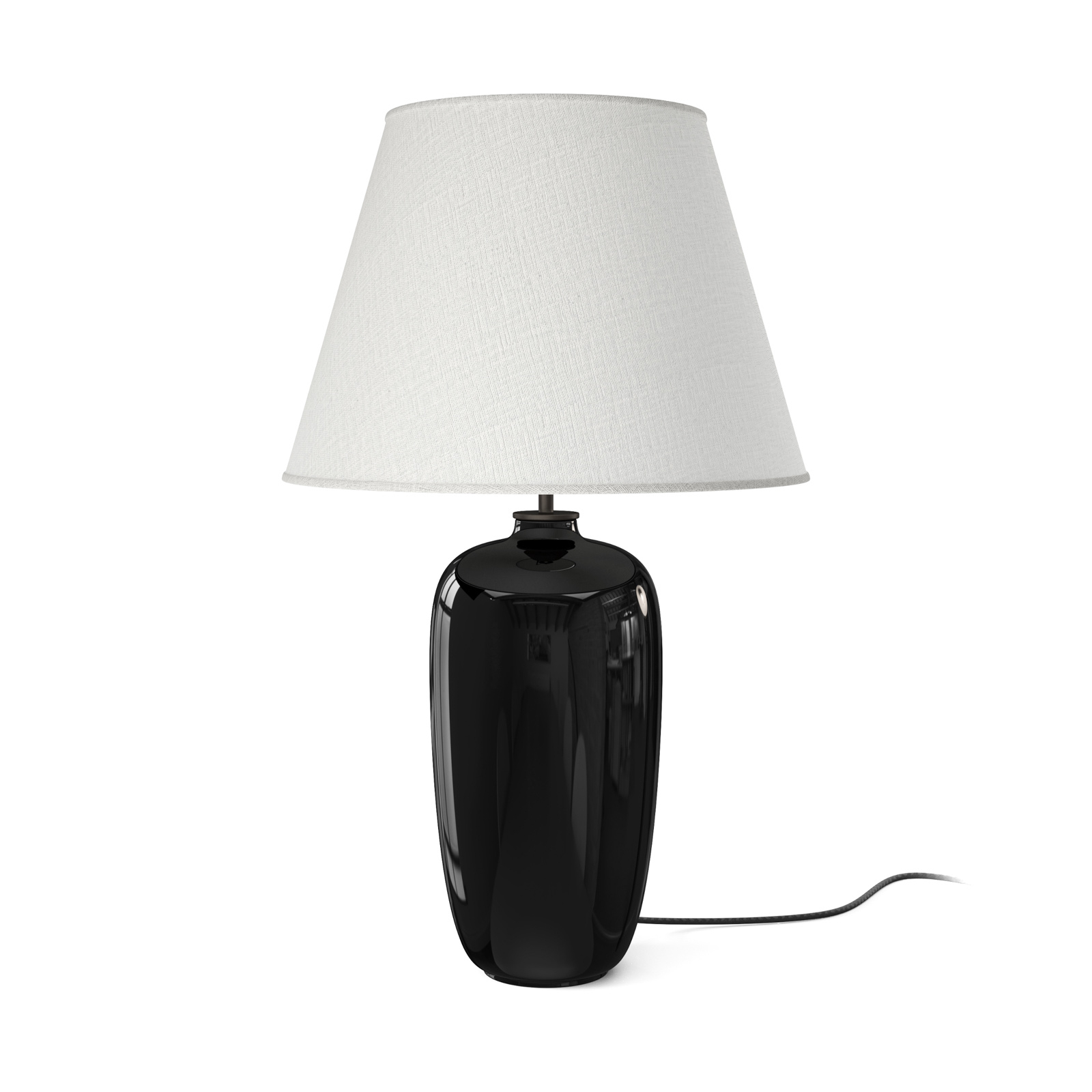 Audo Torso table lamp, black/white, 57 cm