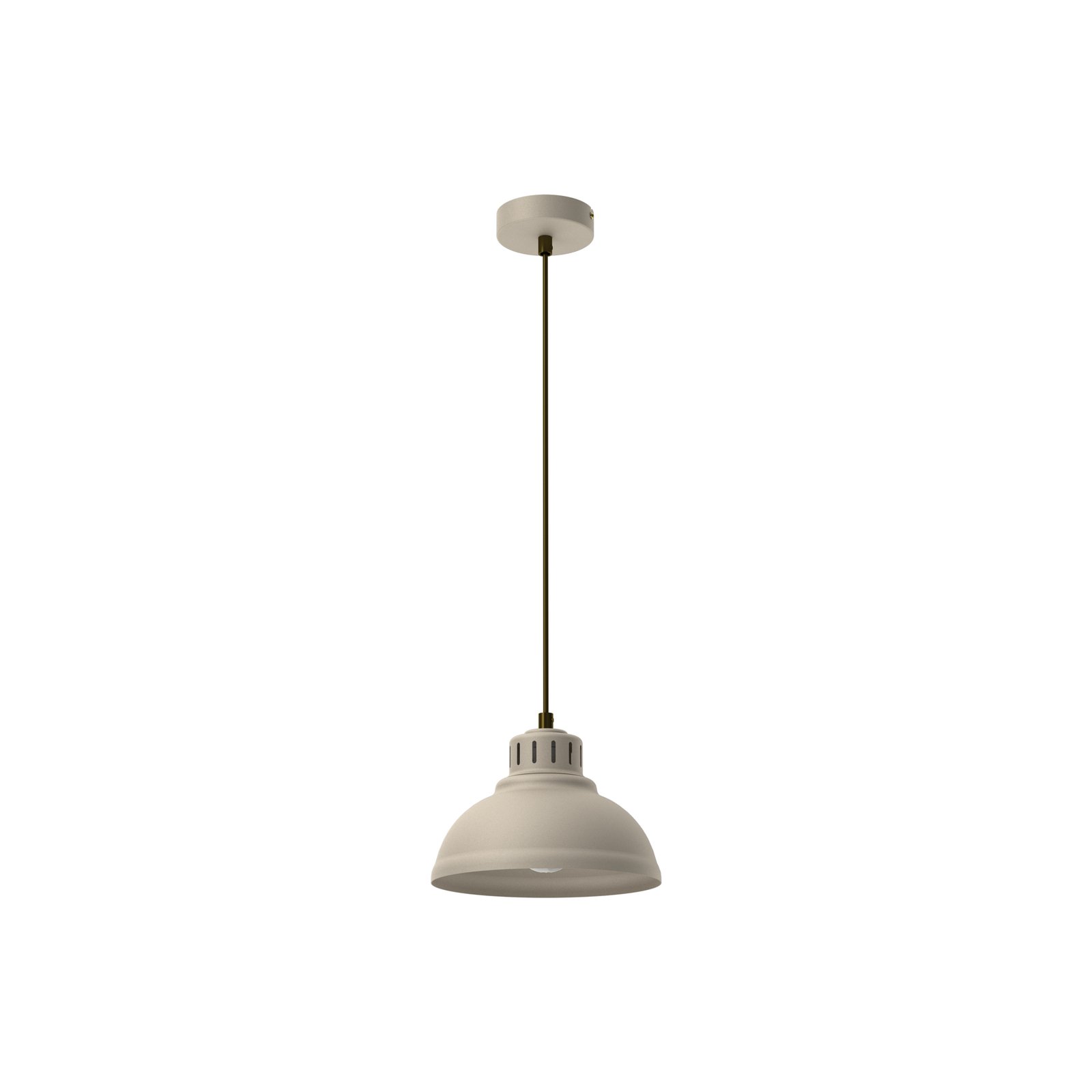 Suspension Sven, à 1 lampe, beige, acier