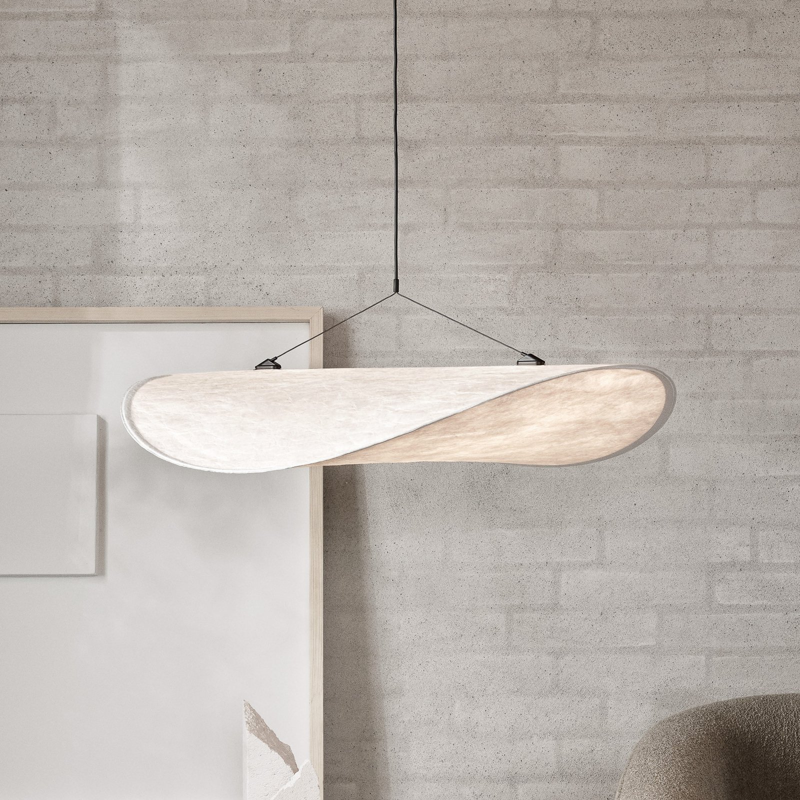 New Works Lampada a sospensione Tense LED lunghezza 70 cm