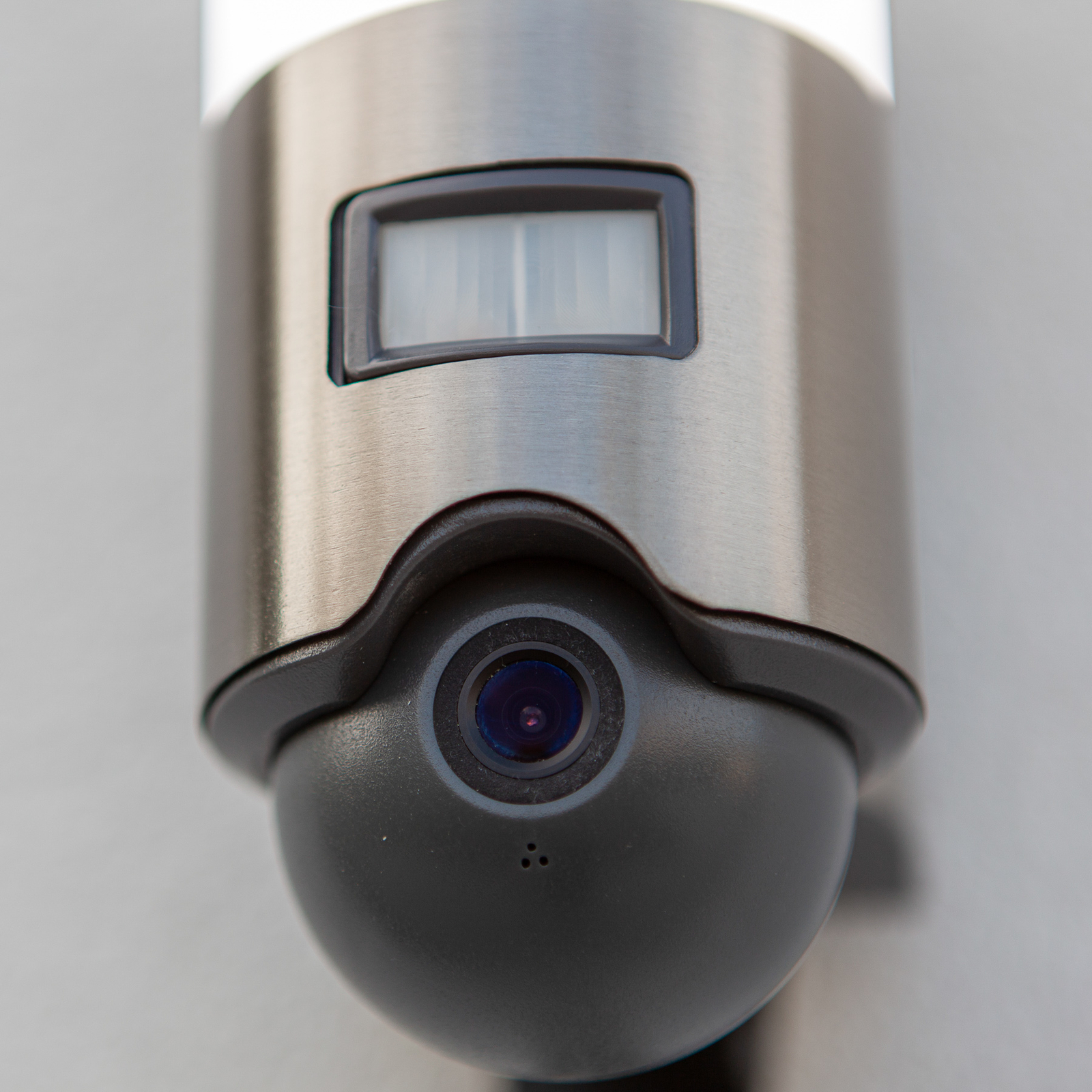 LED-Außenwandleuchte Elara grau Kamera