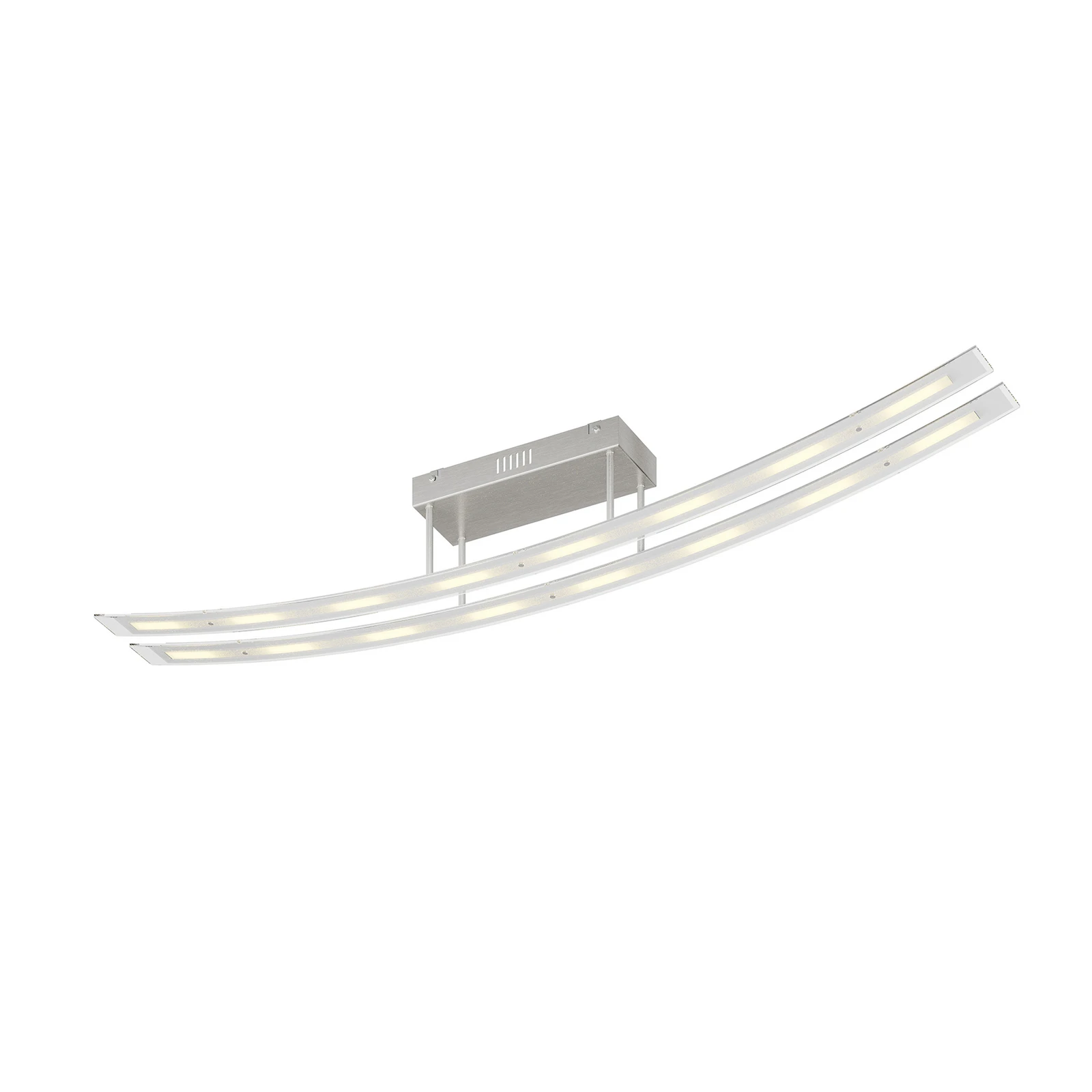 Lindby LED-Deckenleuchte Jarda, Glas, 134 cm lang, dimmbar