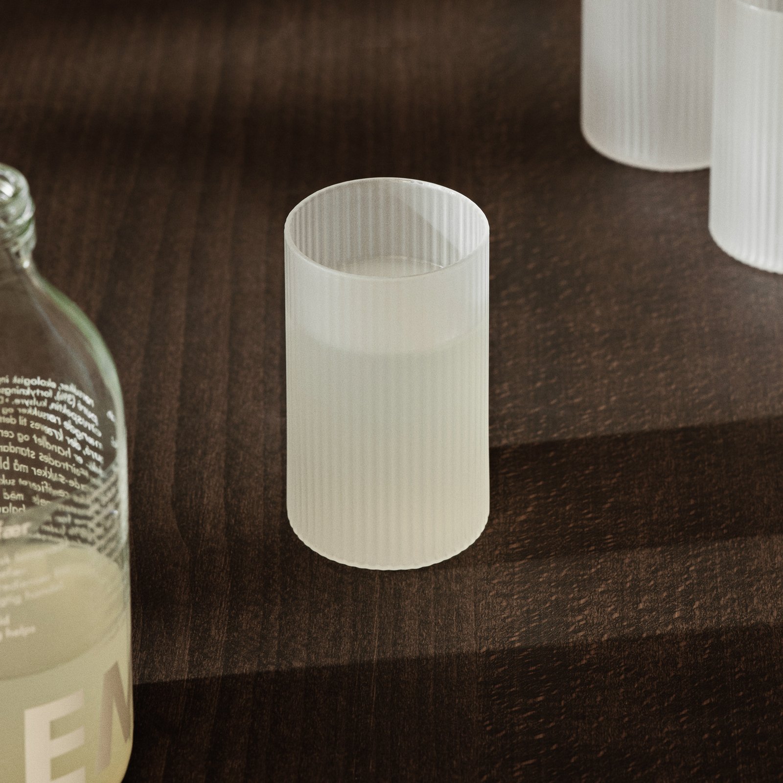 ferm LIVING Verrine Ripple, white, 140 ml, glass, set of 4