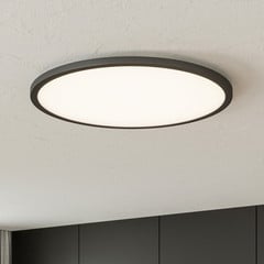 Plafón LED Tuco CCT, atenuable, negro Ø 50 cm