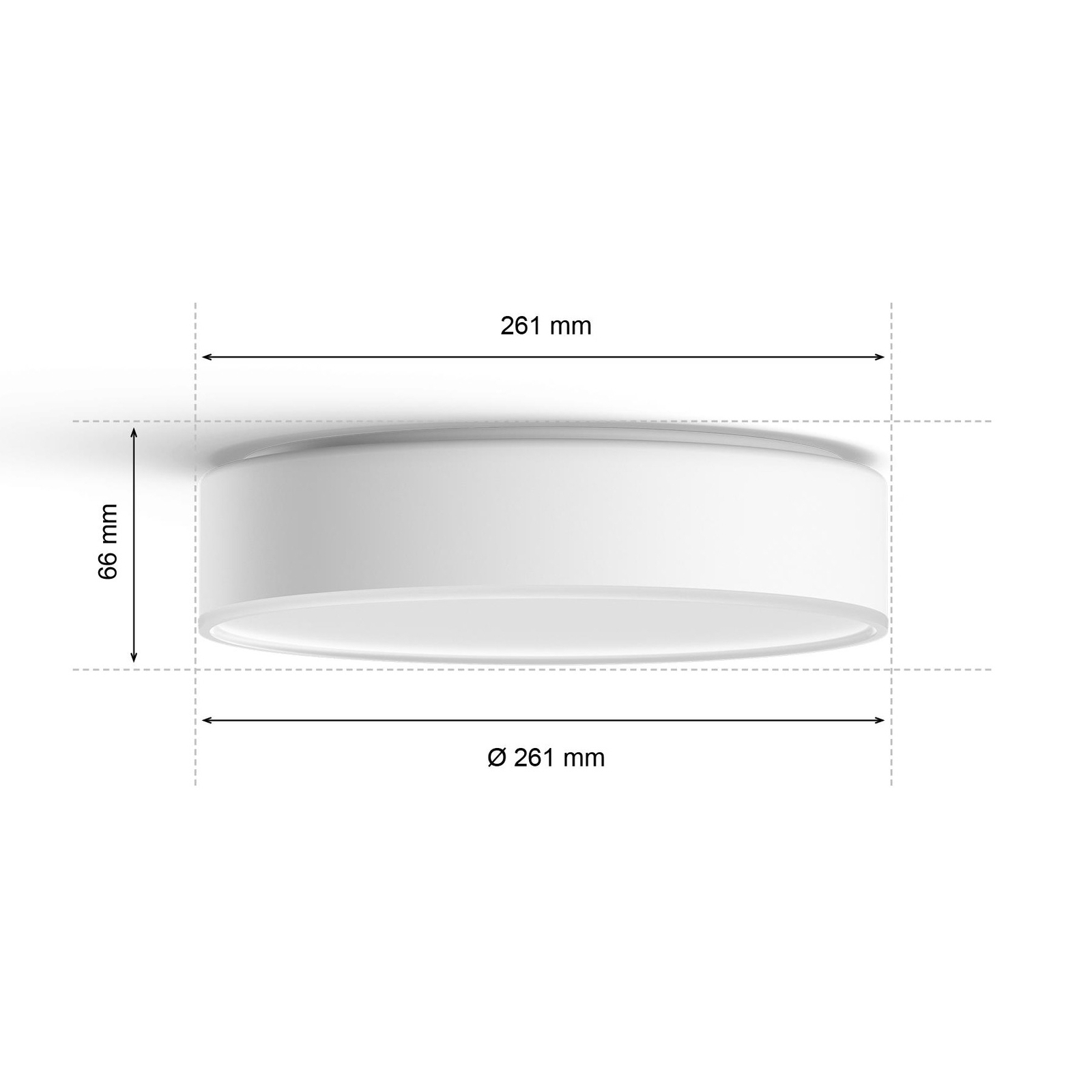 Philips Hue Enrave LED-Deckenleuchte 26,1cm weiß
