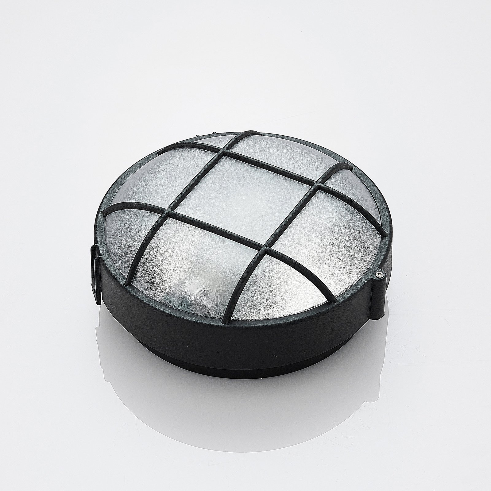 Alisha Round Kültéri Fali Lámpa Black - Lindby