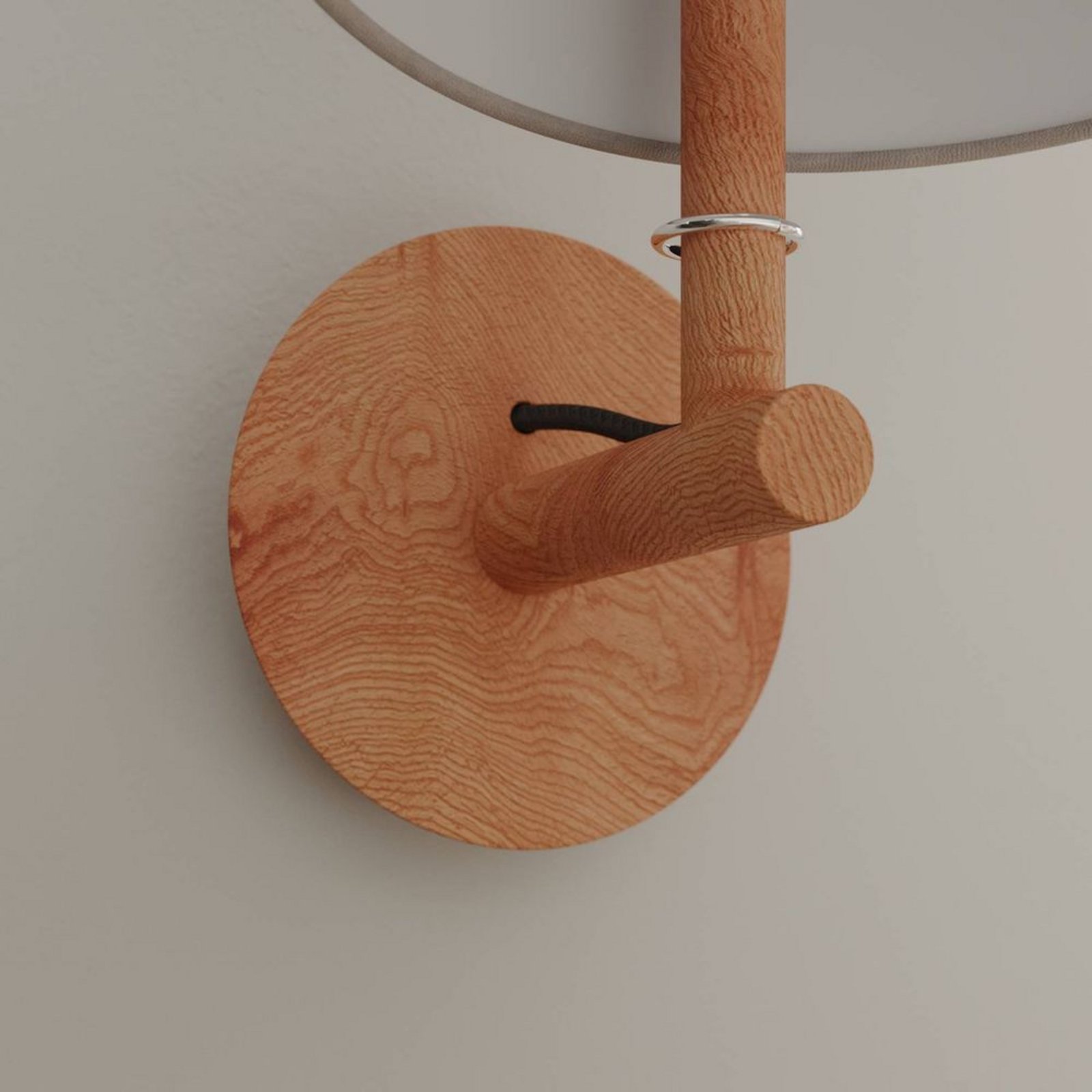 JindaWall Lamp Grey/Oak - Lucande