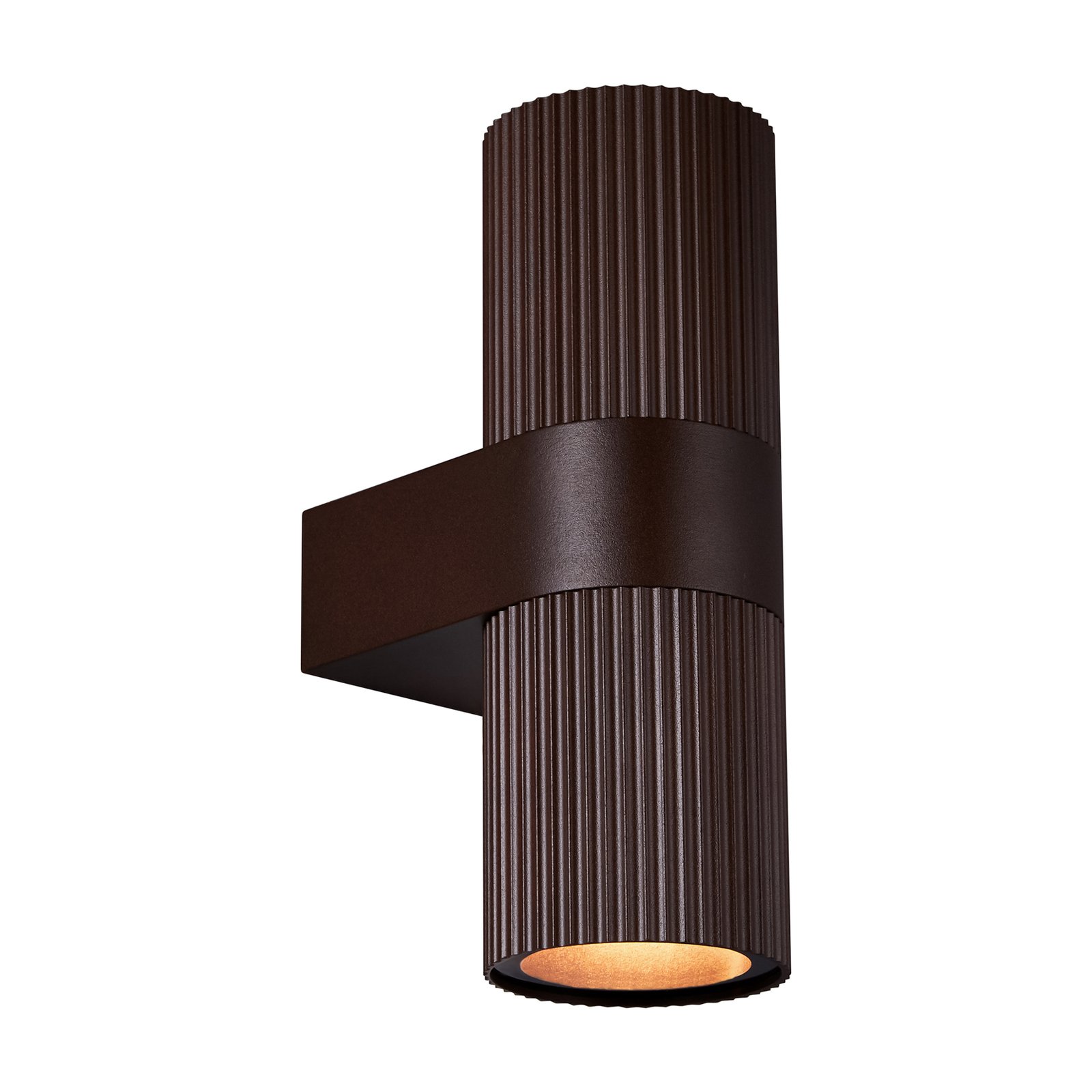 Buitenwandlamp Kyklop Ripple up/down, roest