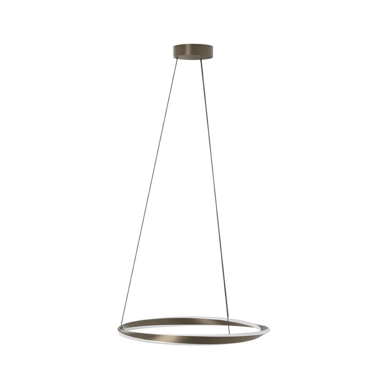 EGLO LED-Hängelampe CAMEROTA, bronze, Ø 55 cm, Fernbedienung