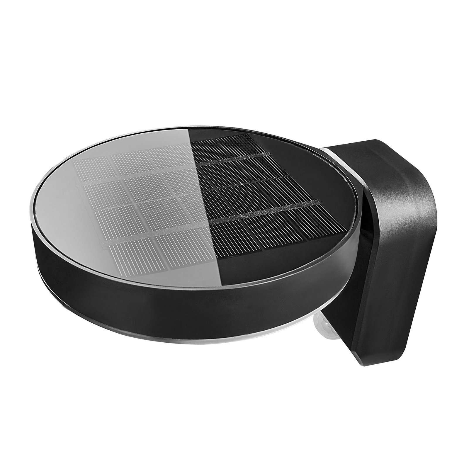 Rica Round LED Solar Aplique de Pared Black - Nordlux