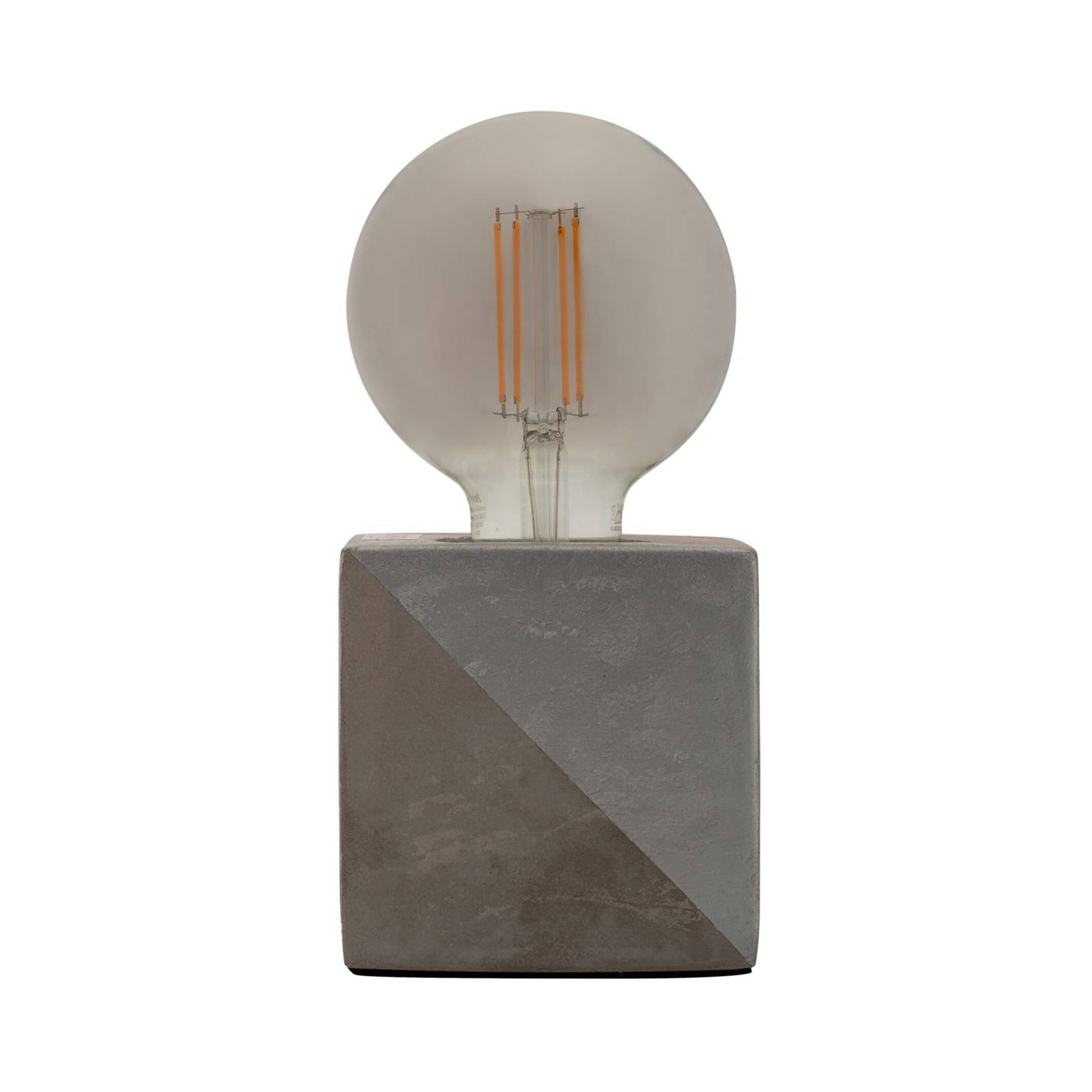 Pauleen Silver Jewel asztali lámpa beton talppal