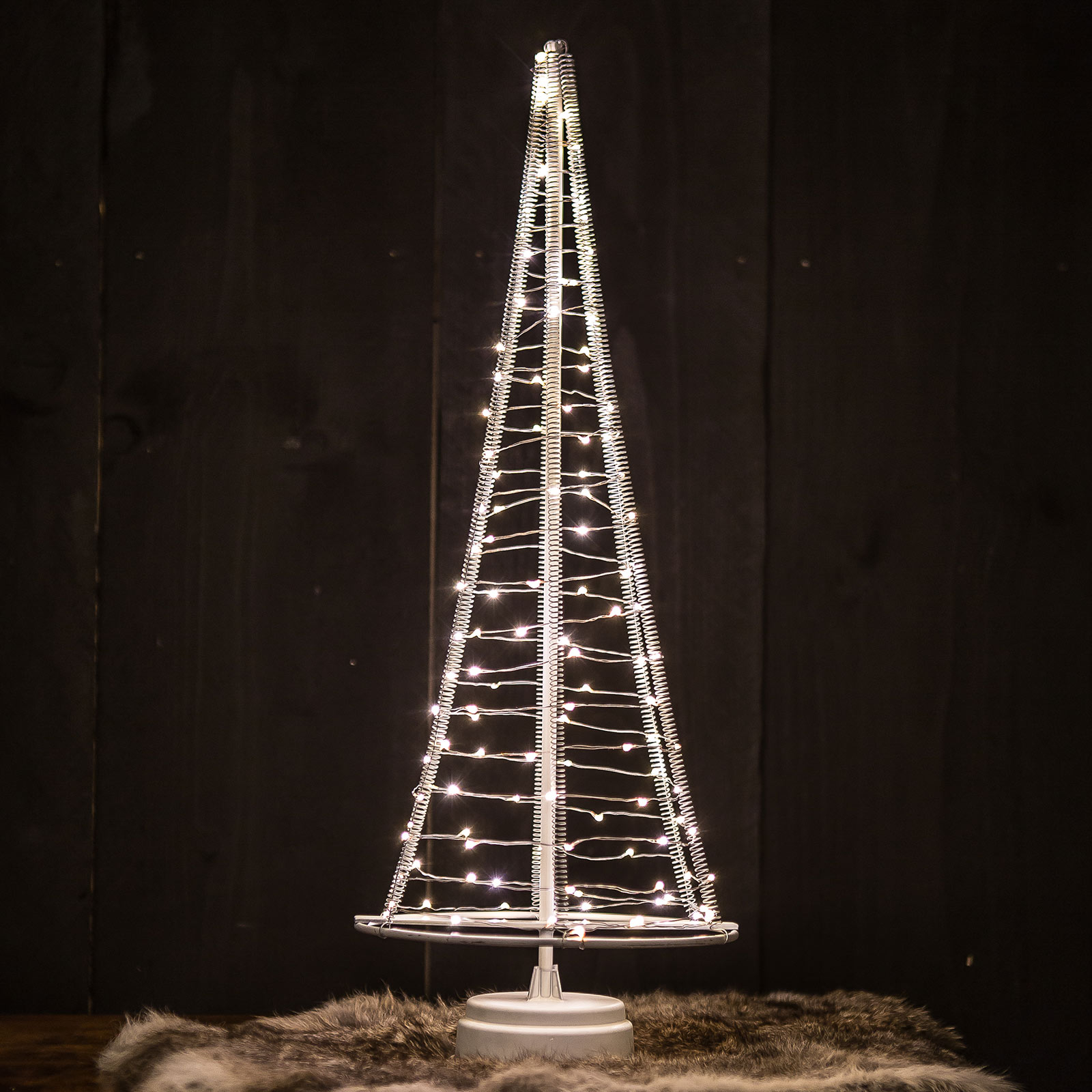 Drzewko Santa's Tree drut srebrny wysokość 51 cm
