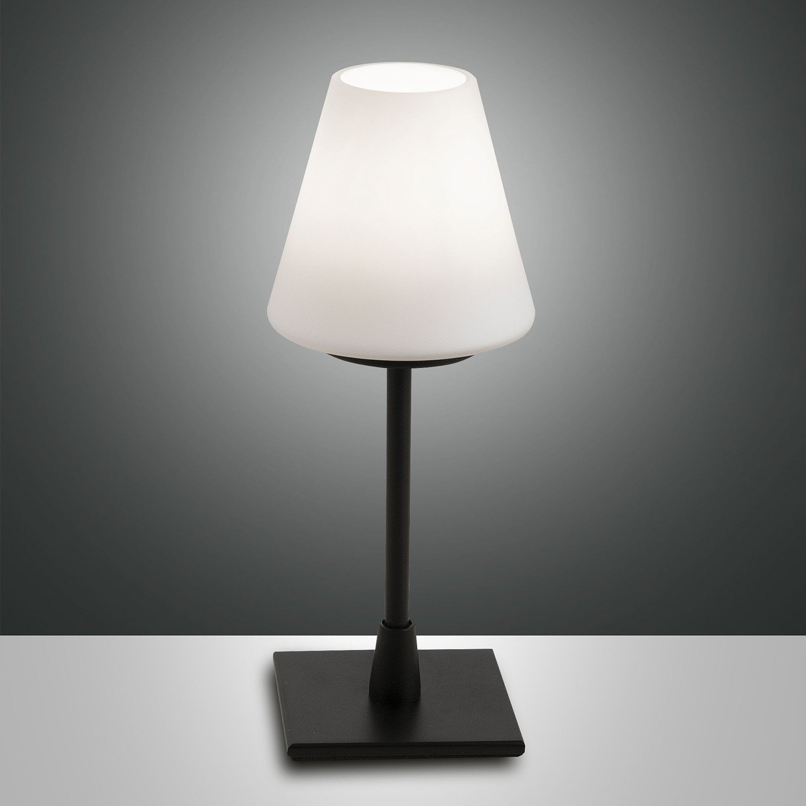 Fabas Luce Lucy LED lampă de masă cu variator tactil negru - dormitor - modern - negru alb - Metal