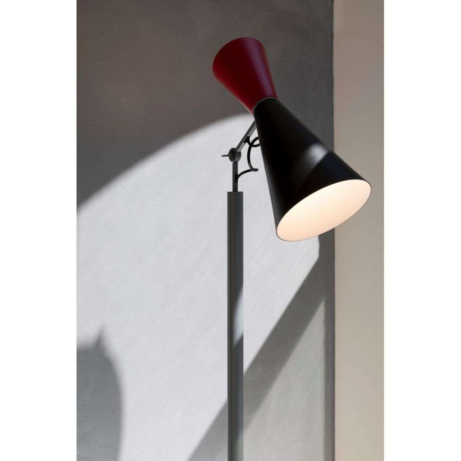 Parliament Floor Lamp Black/Red - Nemo Lighting