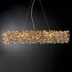 1110/10 S hanging light with gold leaf 10-bulb