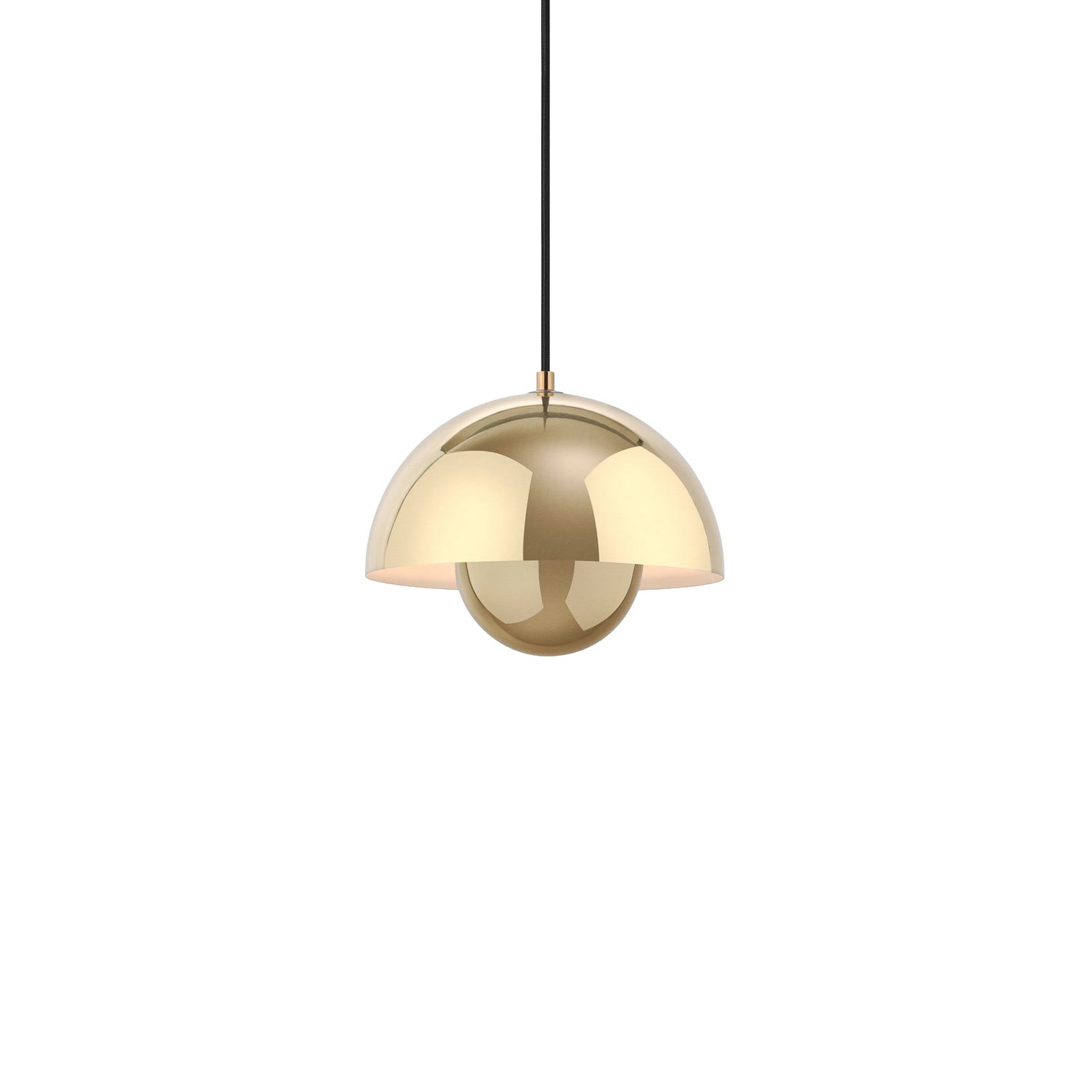 Flowerpot VP1 pendellampe i messing &Tradition - Stue - Design - Metal - Med én lyskilde