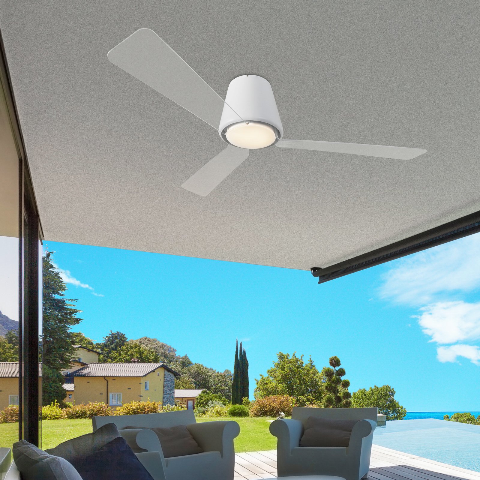 Ventilatore da soffitto Garbí con luce a LED