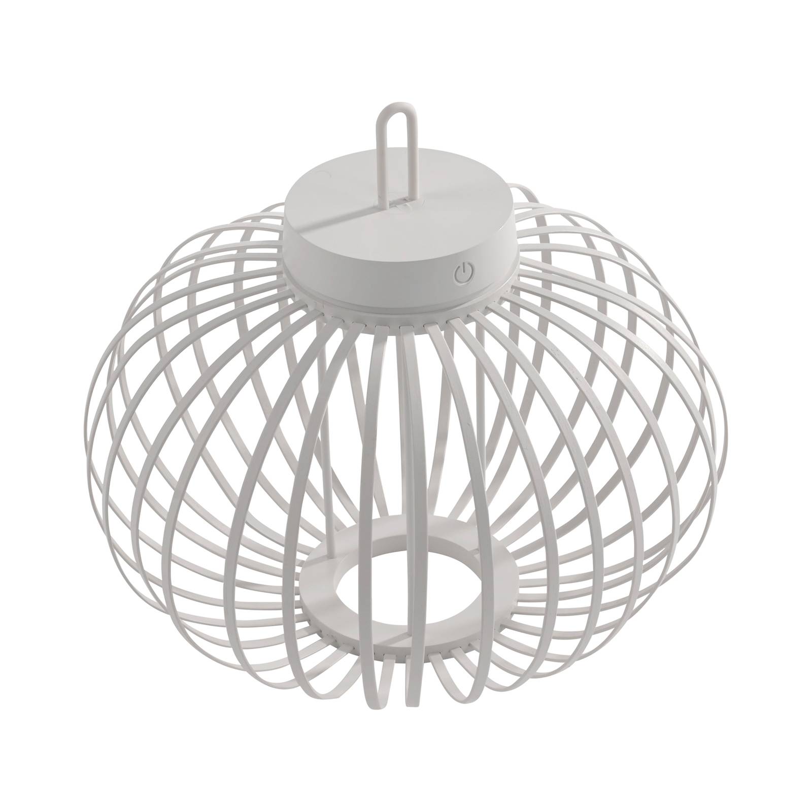 JUST LIGHT Akku Pendelleuchte AKUBA, 1x LED-Board/1,50Watt/2700Kelvin, IP44, Weiss
