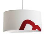 Home harbour hanging light made of Segel 45cm white/red