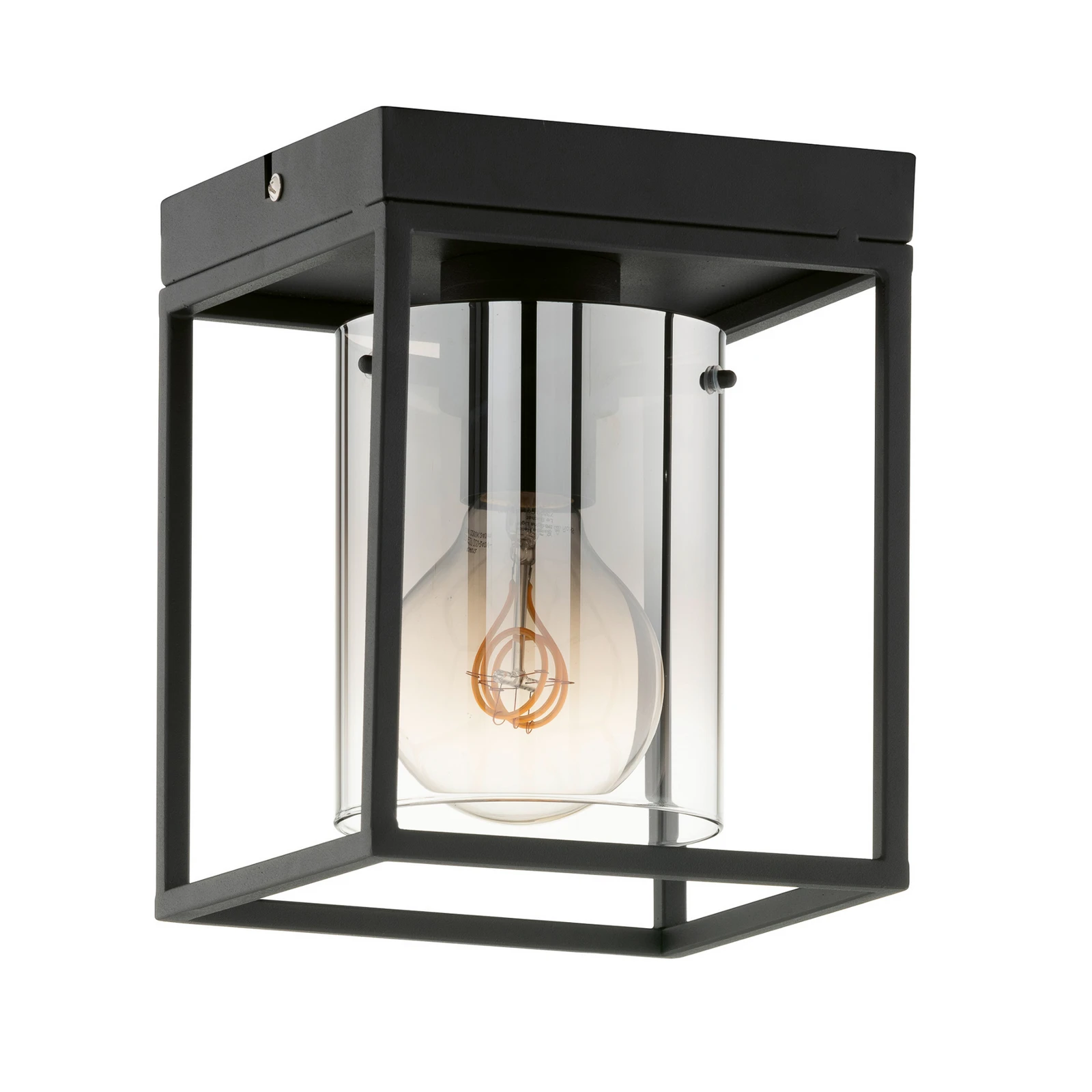 Plafondlamp Samu in zandzwart