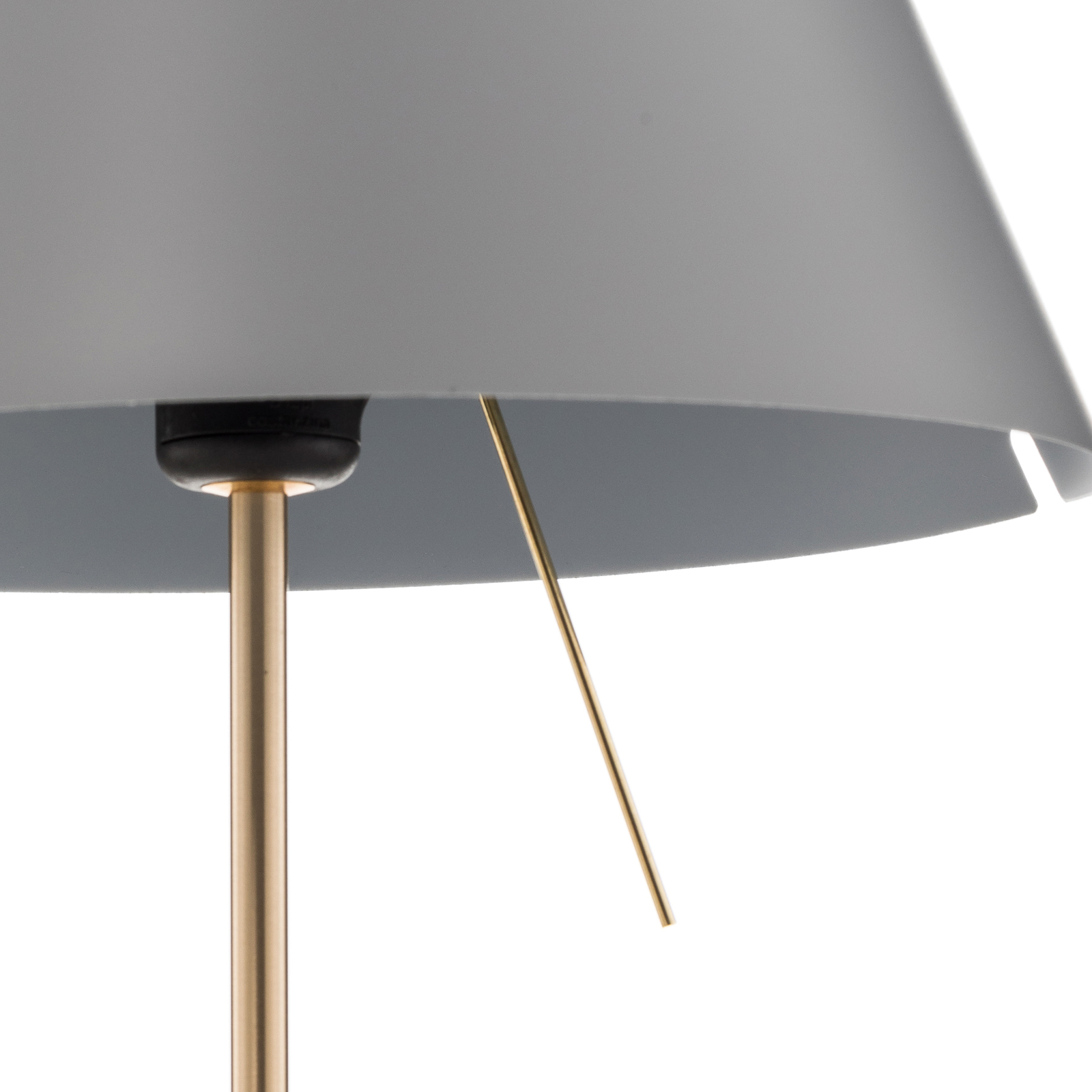 Luceplan Costanzina stolní lampa mosaz šedá