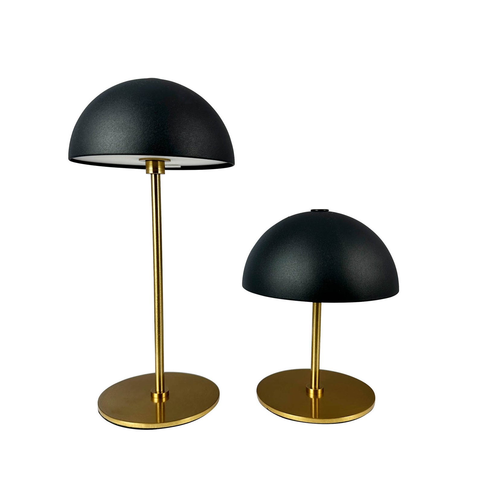 Along Portable Table Lamp 2 pcs. Mini Black/Brass - DybergLarsen