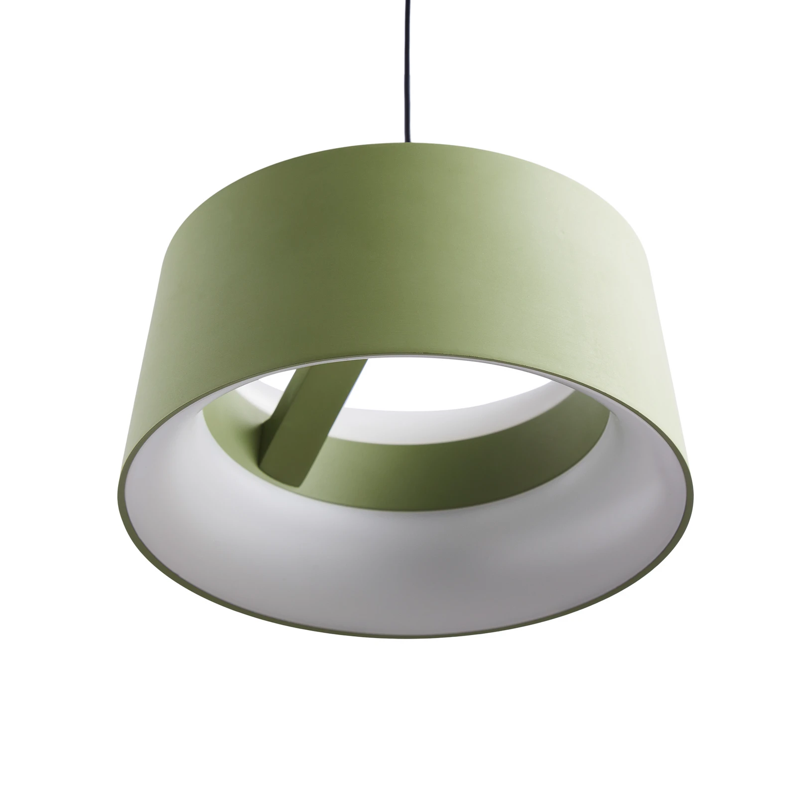 LOOM DESIGN LED-hänglampa Cookie, grön, aluminium Ø 15 cm