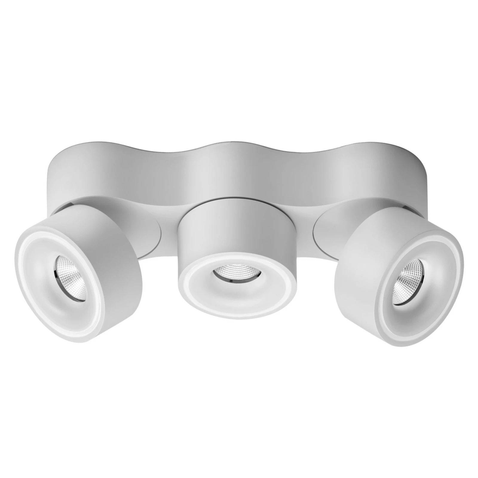 Egger DLS LED spot Clippo Trio, 3 becuri, alb, dimabil