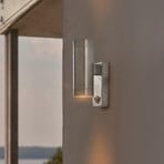 Tin Maxi Double Sensor outdoor wall lamp, galvanised, IP54, GU10