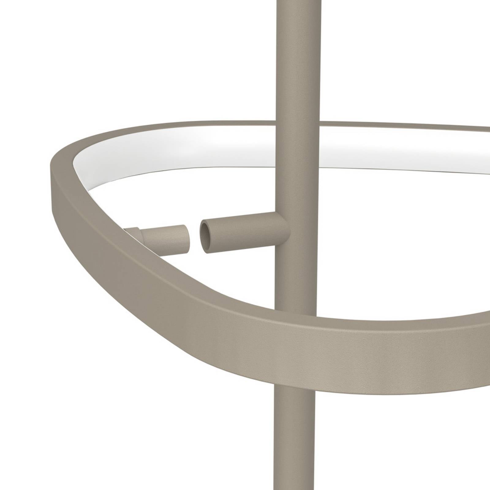 EGLO LED vloerlamp LEPORANO, beige, hoogte 160 cm, 2-lamps, CCT