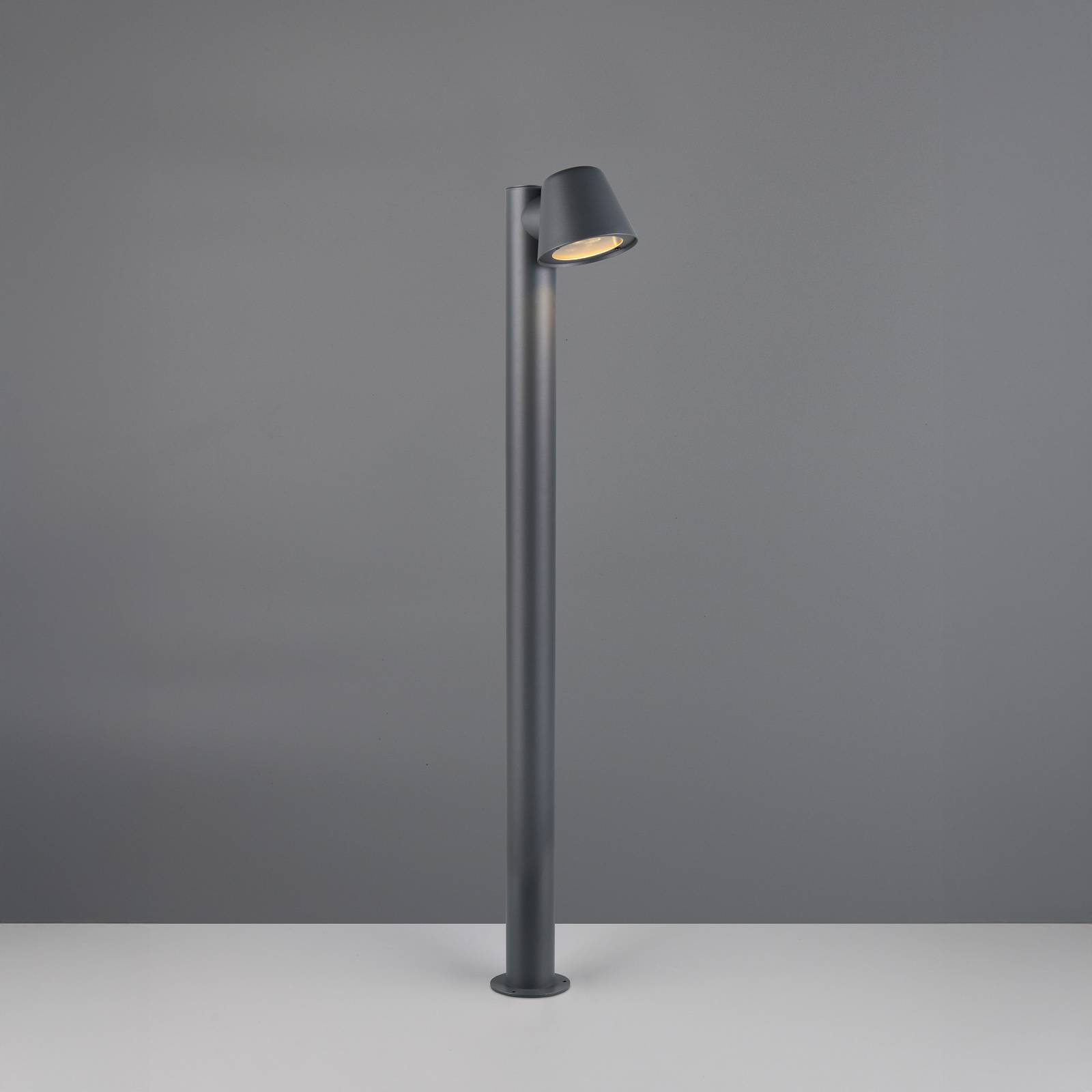 Trio Lighting Väglampa Beni, matt svart, höjd 100 cm, metall